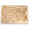 50 State BIGFOOT WITH CITIES American Puzzle Map - Art Kit - Raw Wood 12x18 Inches - 51 Pieces - With Stand